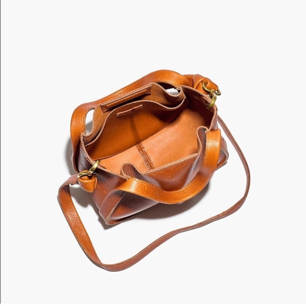 Madewell The Sydney Crossbody Leather Camel Bag - Picture 8 of 9